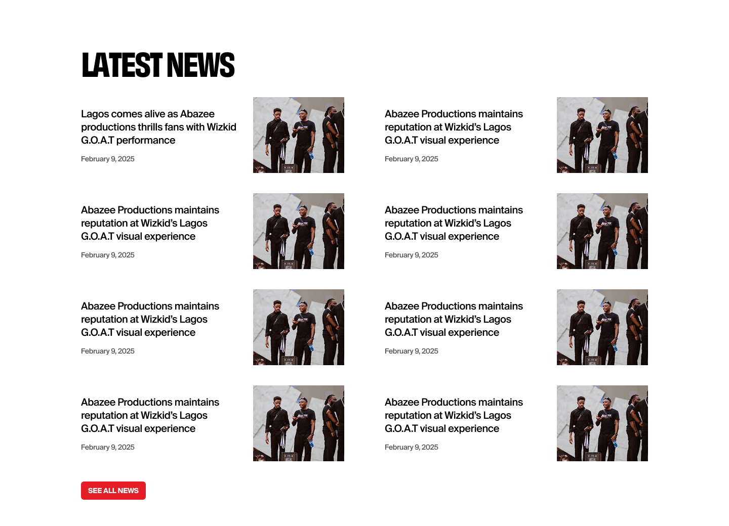 Lagos comes alive as Abazee productions thrills fans with Wizkid G.O.A.T performance